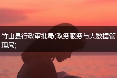 竹山县行政审批局(政务服务与大数据管理局)