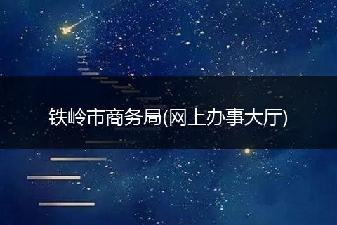 铁岭市商务局(网上办事大厅)