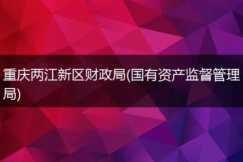 重庆两江新区财政局(国有资产监督管理局)
