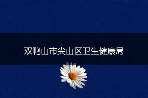 双鸭山市尖山区卫生健康局