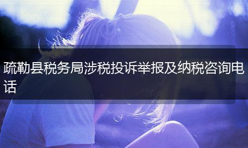 疏勒县税务局涉税投诉举报及纳税咨询电话