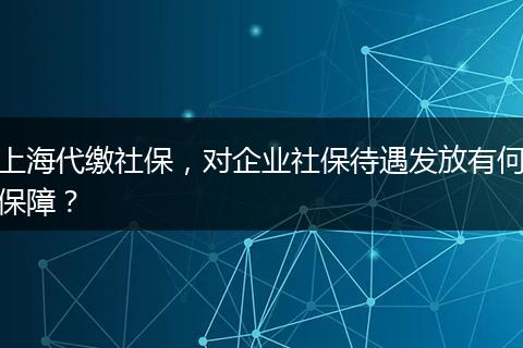 上海代缴社保，对企业社保待遇发放有何保障？
