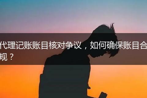 代理记账账目核对争议，如何确保账目合规？