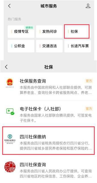 2021年成都市居民医保线上缴费汇总