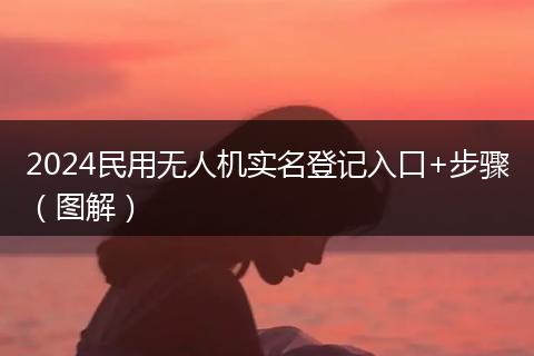 2024民用无人机实名登记入口+步骤（图解）