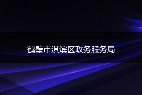 鹤壁市淇滨区政务服务局