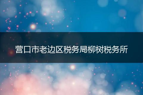 营口市老边区税务局柳树税务所