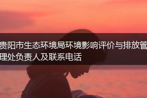 贵阳市生态环境局环境影响评价与排放管理处负责人及联系电话