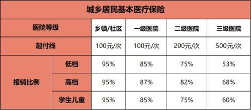 2020年成都市医保报销（职工+城乡）