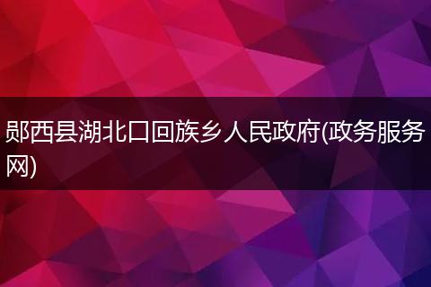 郧西县湖北口回族乡人民政府(政务服务网)