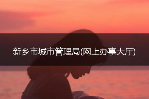 新乡市城市管理局(网上办事大厅)