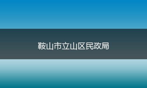 鞍山市立山区民政局
