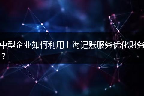 中型企业如何利用上海记账服务优化财务?