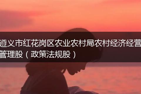 遵义市红花岗区农业农村局农村经济经营管理股(政策法规股)
