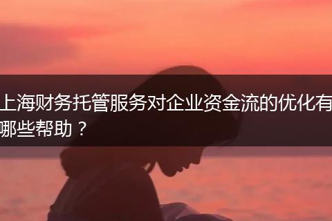 上海财务托管服务对企业资金流的优化有哪些帮助?
