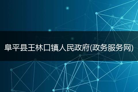 阜平县王林口镇人民政府(政务服务网)
