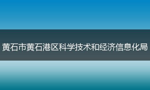 黄石市黄石港区科学技术和经济信息化局