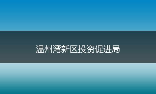 温州湾新区投资促进局