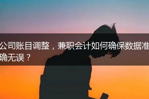 公司账目调整,兼职会计如何确保数据准确无误?