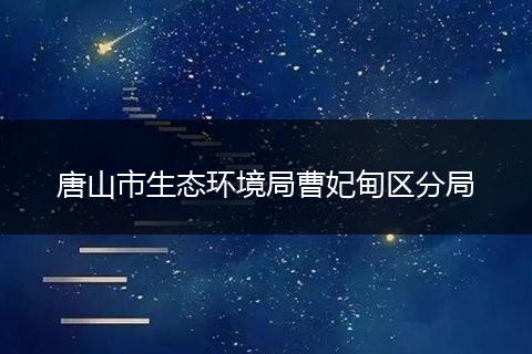 唐山市生态环境局曹妃甸区分局