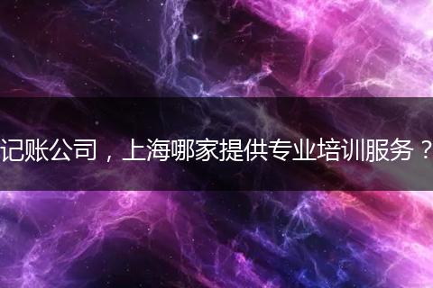 记账公司,上海哪家提供专业培训服务?