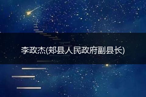 李政杰(郏县人民政府副县长)