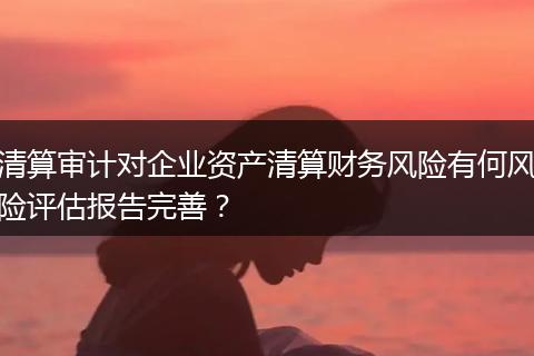 清算审计对企业资产清算财务风险有何风险评估报告完善?