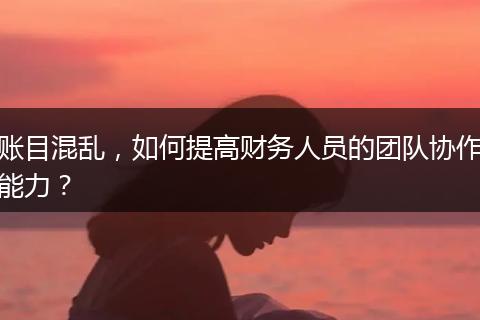 账目混乱,如何提高财务人员的团队协作能力?