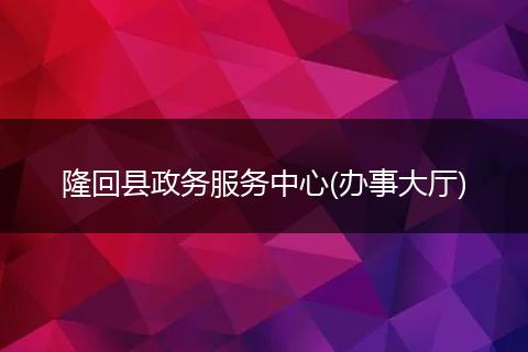 隆回县政务服务中心(办事大厅)