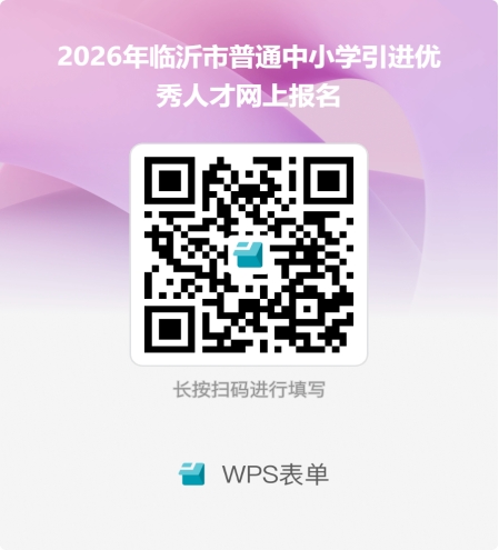 2026临沂中小学引进人才招聘信息填写