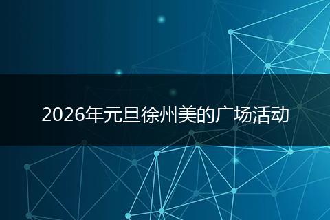 2026年元旦徐州美的广场活动
