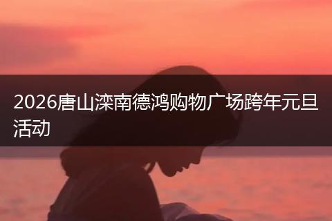 2026唐山滦南德鸿购物广场跨年元旦活动