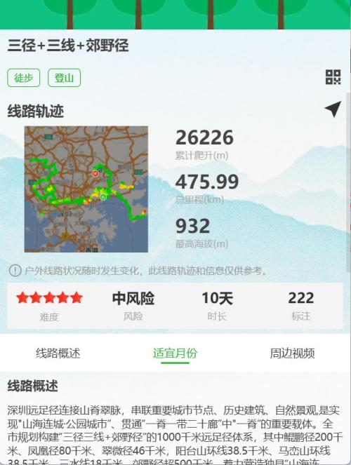 深圳远足径路线查询入口