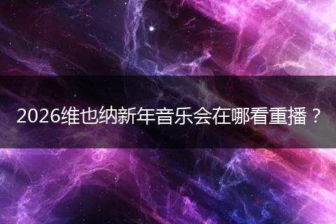 2026维也纳新年音乐会在哪看重播？