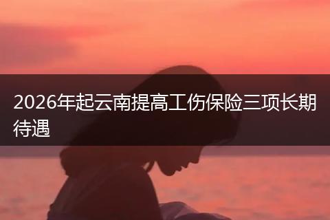 2026年起云南提高工伤保险三项长期待遇