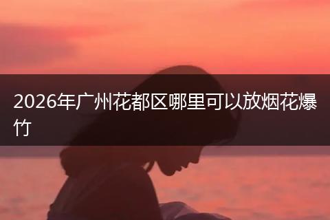 2026年广州花都区哪里可以放烟花爆竹