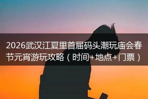 2026武汉江夏里首届码头潮玩庙会春节元宵游玩攻略(时间+地点+门票)
