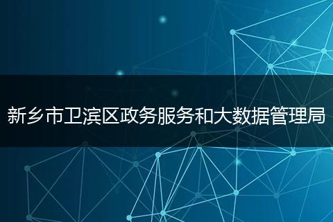 新乡市卫滨区政务服务和大数据管理局