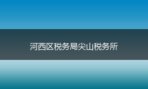 河西区税务局尖山税务所